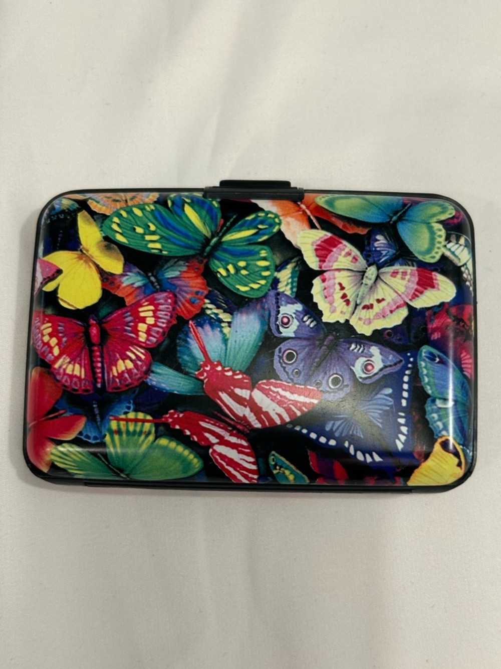 Colorful Butterfly Print Card Case